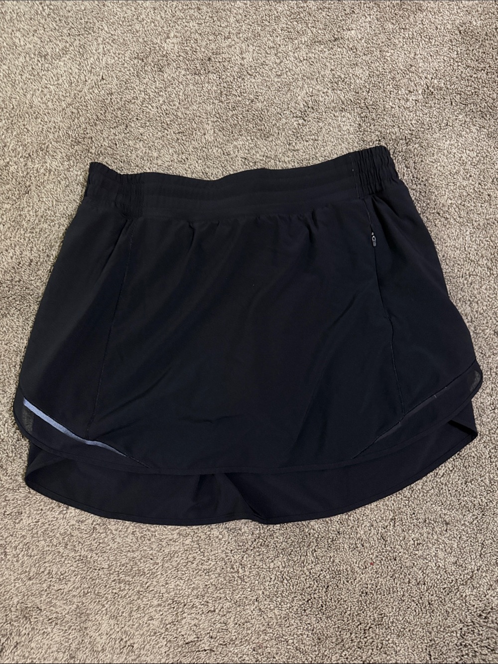 lululemon athletica Black Women's Athletic Skort with Reflective Trim